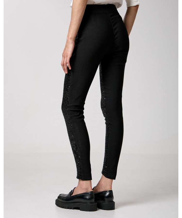 ACCESS / SEQUINS LEGGINGS / BLACK