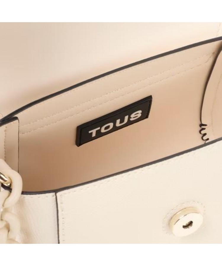 TOUS/Μίνι τσάντα χιαστί TOUS Lucia σε μπεζ χρώμα/2002036901