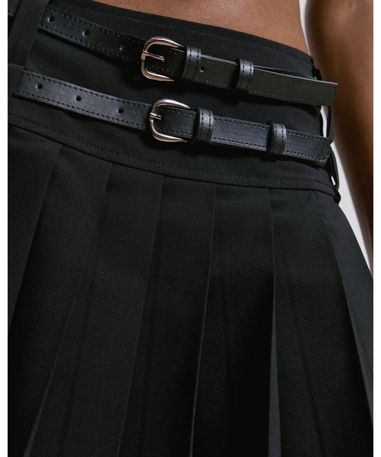 ACCESS / MINI SCHOOL SKIRT / BLACK / 6007-118