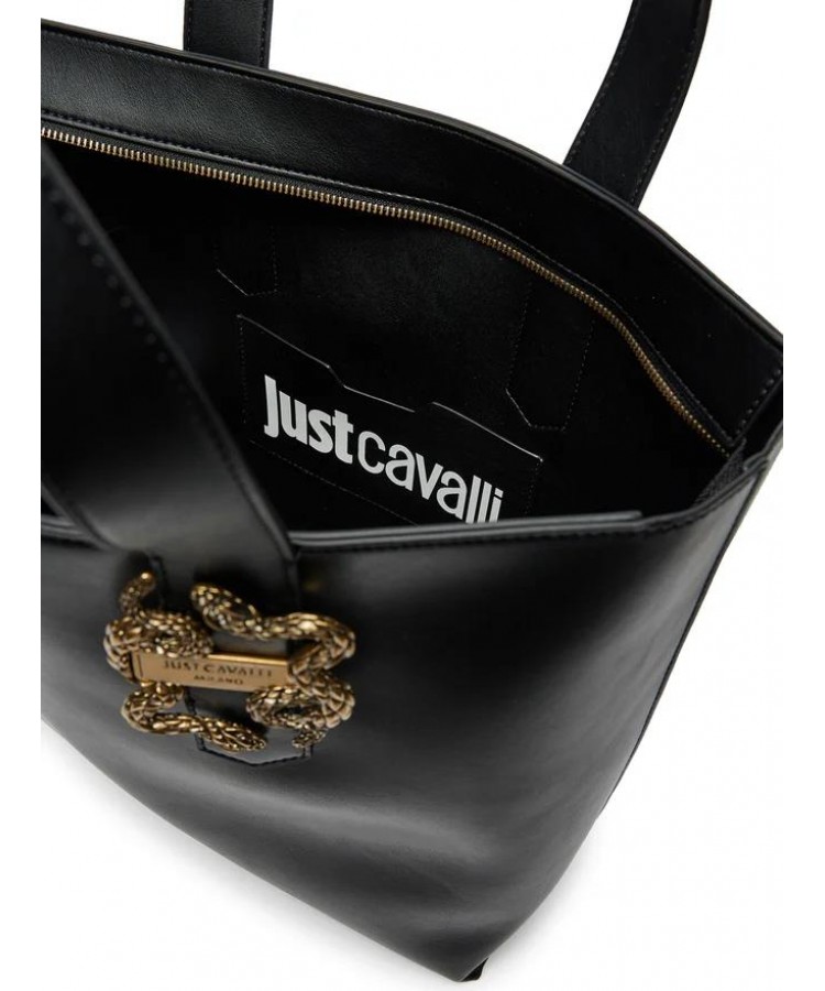 JUST CAVALLI/ Shopper Τσάντα με logo/77RA4BA5ZSA89