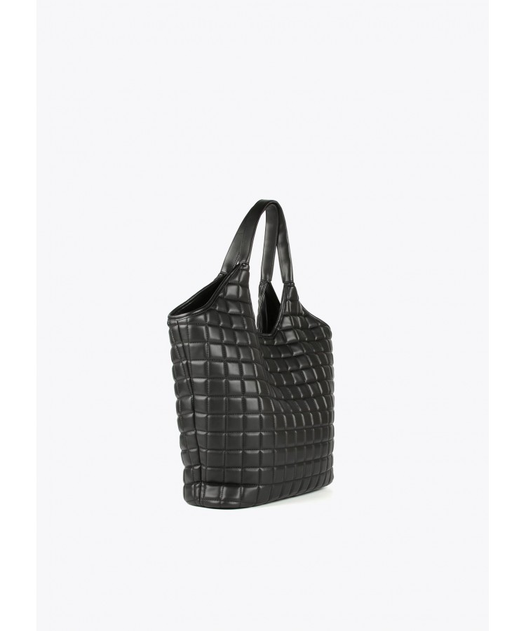 LOLA CASADEMUNT/ QUILTED CHECK TOTE BAG/ LF2404063