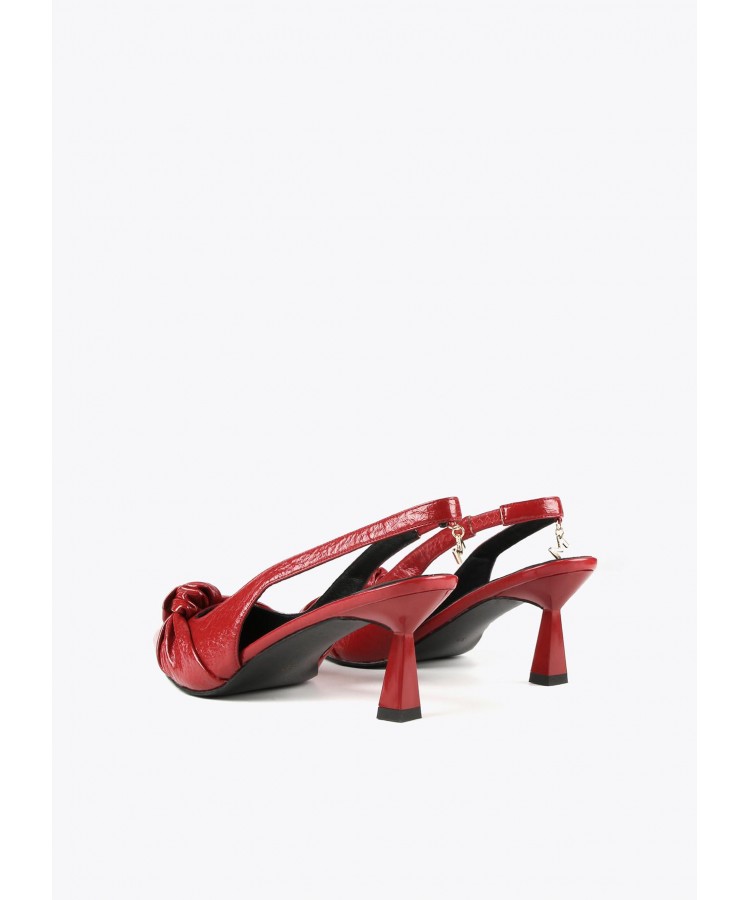 LOLA CASADEMUNT/ SLINGBACK STILETTO SHOES RED /MF2405007