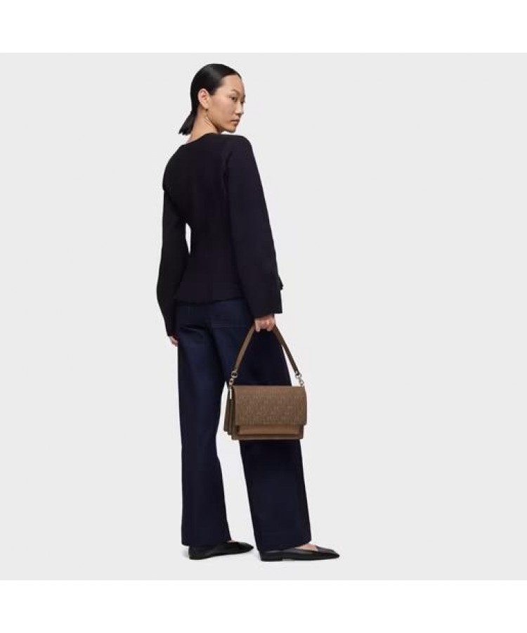 TOUS/ Μεσαίου μεγέθους τσάντα χιαστί Audree TOUS Buckles Silhouette σε γήινα χρώματα TOUS/ Μεσαίου μεγέθους τσάντα χιαστί Audree TOUS Buckles Silhouette σε γήινα χρώματα